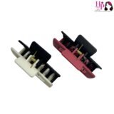 Black and White, Reddish Pink and Black Hair Claws
