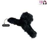 Jet Black Fur Hair Claws