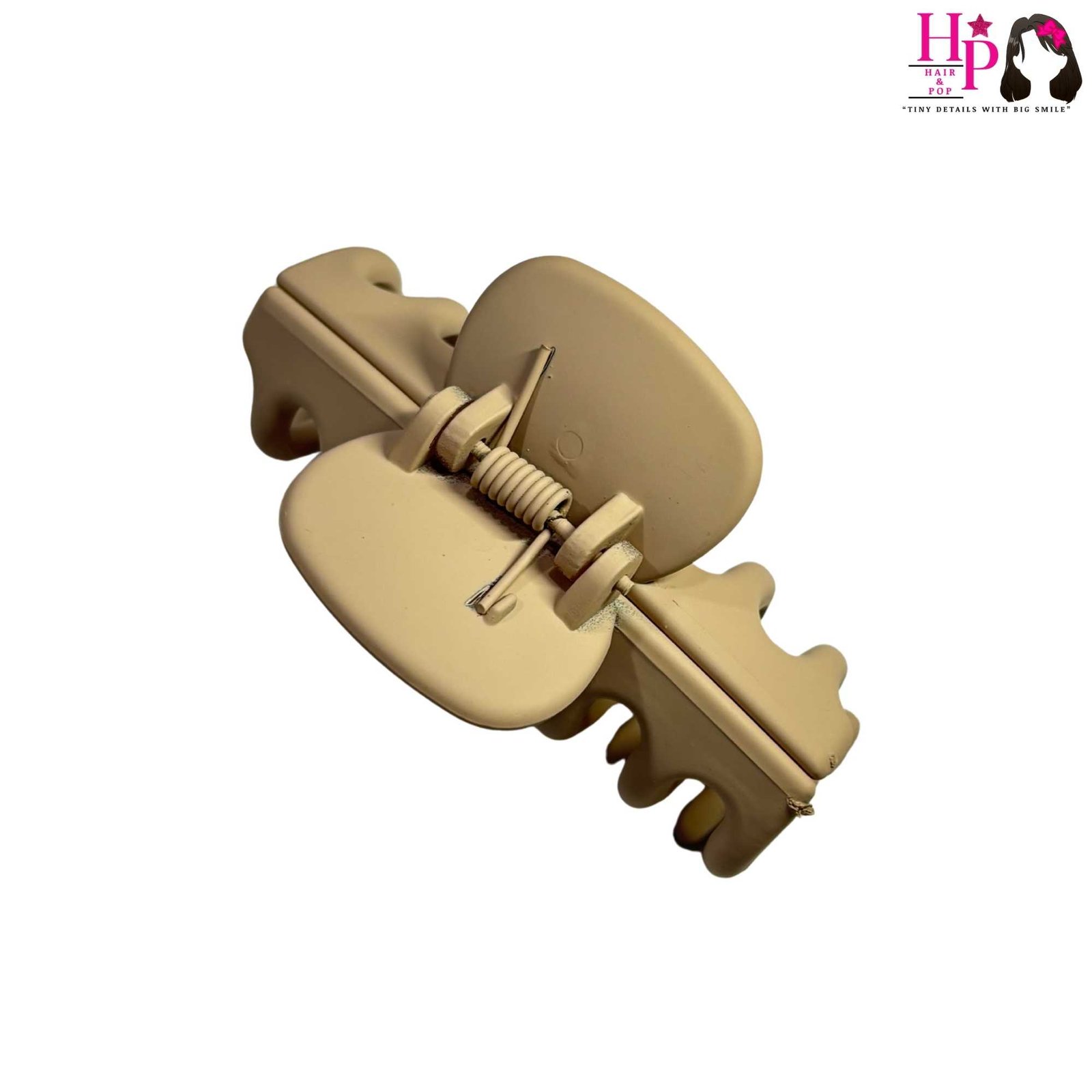Nude Rubber Coated Hair Claws