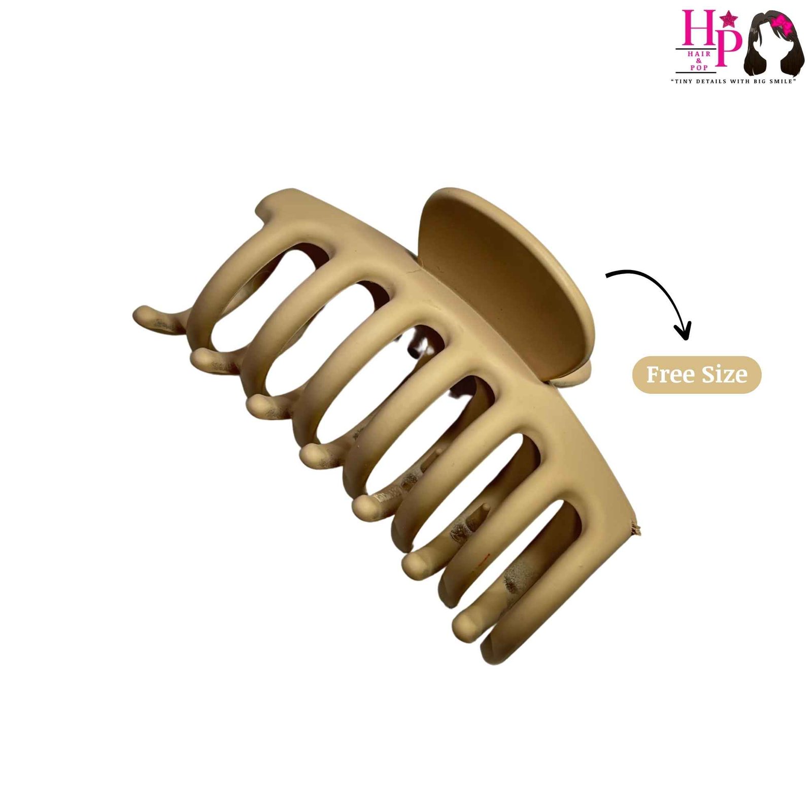 Nude Rubber Coated Hair Claws Nude Rubber Coated Hair Claws