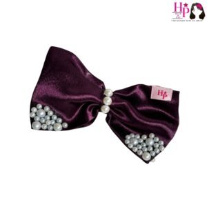 Prune Wine Hair Bow