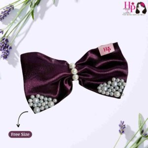 Prune Wine Hair Bow